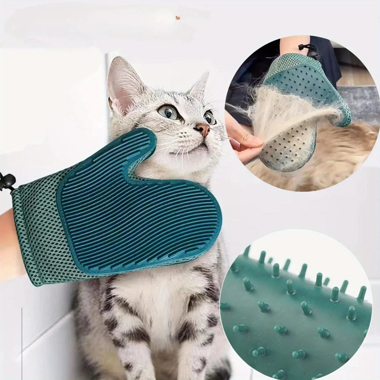 Pet Hair Removal Glove – Gentle & Effective Grooming!